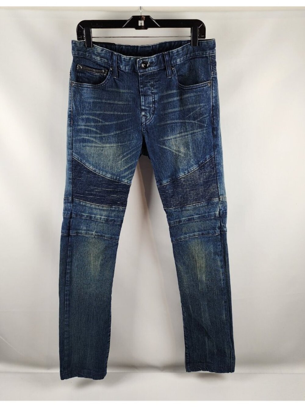 Rogue Vintage Jeans Mens 31x31 Button Fly Blue Black Accents Y2K